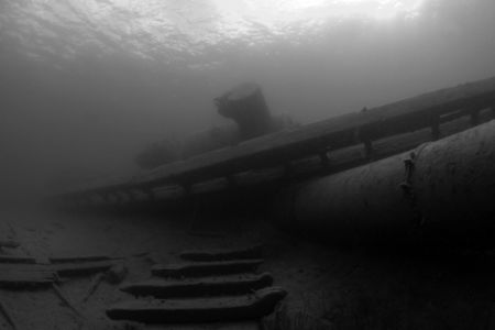 The Tugs, Tobermory, Ontarion. 10.5 fisheye, no strobe. by David Heidemann 