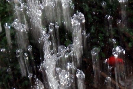 'Goldfish at Waterfall'.Photo was shot through an opening... by David Owen 