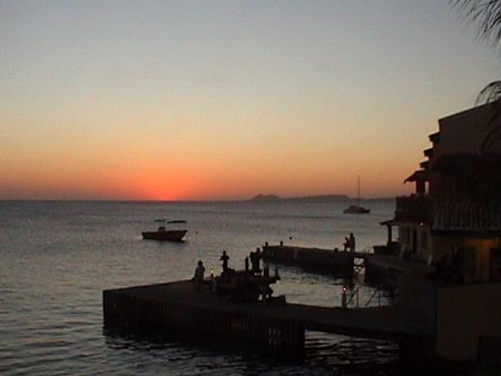 Sunset In Bonaire by Theresa Akerman-Ihle 