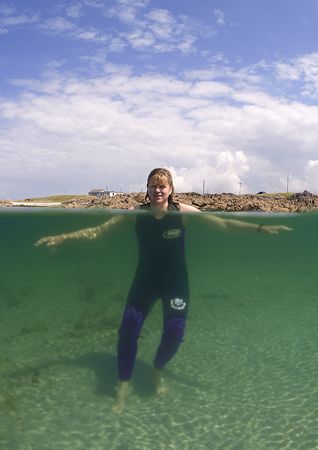 Mrs Thomas modelling.
Wouldn't wear a bikini, said it wa... by Mark Thomas 
