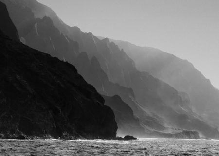 Na Pali Landscape. This rugged Kauai coastline is accessa... by Mathew Cook 
