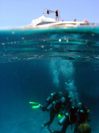 Another day at work. Diving The Great Barrier Reef.I Like... by Joshua Miles 