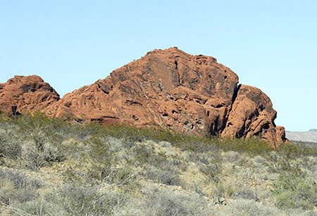 This rock formation in Valley of Fire State Park in Nevad... by Jim Chambers 