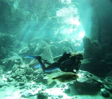 Cenote Dos Ojos, Fresh Water by Kenn Bolbjerg 