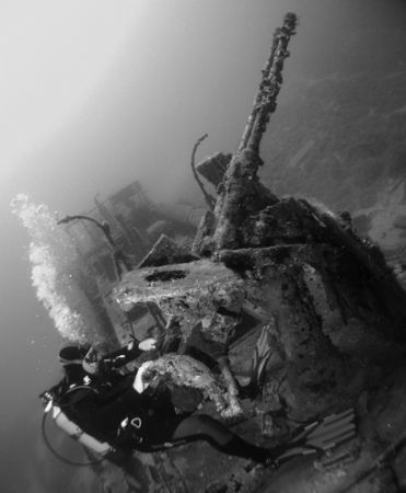 Image name: "Anti aircraft"
Was taken at the wreck f the... by Robert Roka 