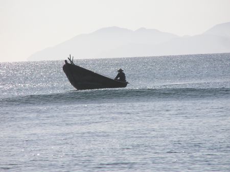 China Beach Fishing by Heather Shaw 