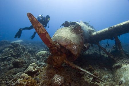 Jake Float Plane, Palau,
Canon20D,10-22mm,(2)YS120's by Dan Blum 