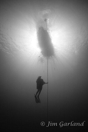 Ascent from the Sankisan Maru - Chuuk. by Jim Garland 