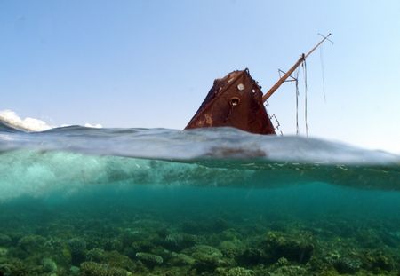 Wave action at the Maria Schroeder wreck. Taken with Olym... by Nikki Van Veelen 