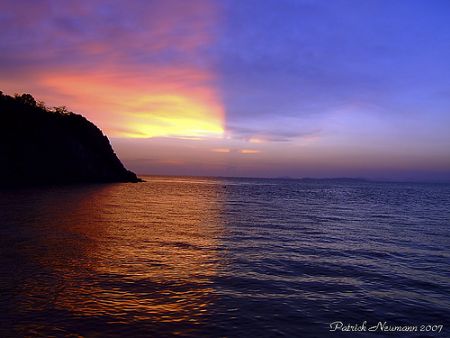 light and shadow. What a sunset show :) seems one world m... by Patrick Neumann 