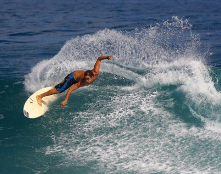 "Tweaked" This surfer really put his all into this cutbac... by Mathew Cook 