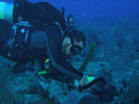 my friend osvaldo working with his camara on "level dive ... by Victor J. Lasanta Garcia 