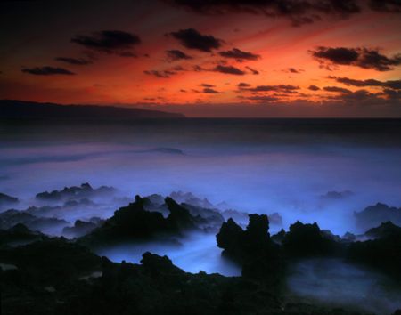"Jagged Pastels". Photo taken on Oahu, Hawaii. by Mathew Cook 