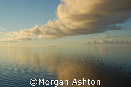 Dawn breaks near Mabul island.  by Morgan Ashton 