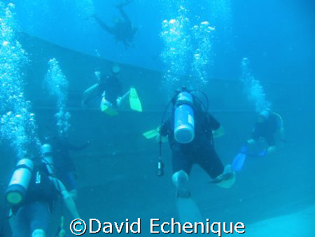 Wreck diving on the Ray of Hope  by David Echenique 