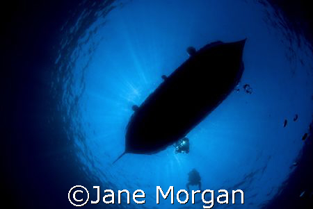 Lurking under the boat. Taken in Gozo with a D80. by Jane Morgan 