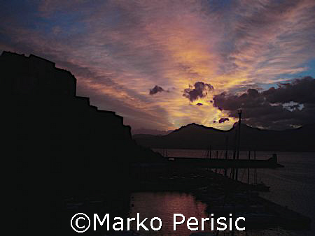 Sunrise over the port of Calvi Corsica.Another bangging d... by Marko Perisic 