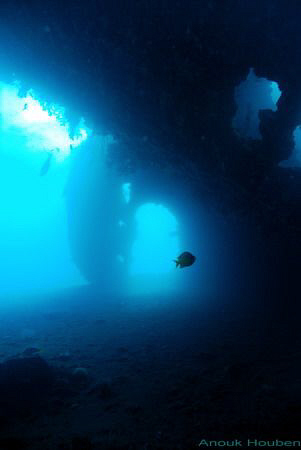 Wreck of U.S.A.T Liberty at Tulamben, Bali.  by Anouk Houben 