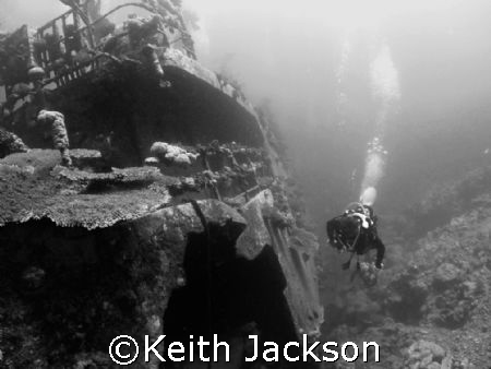 Known sometimes as the spy ship, Zabargad Reef.
Taken wi... by Keith Jackson 