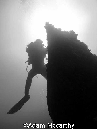 Diver on prop by Adam Mccarthy 