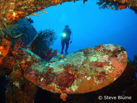 Prop Der Yang, Sony W200 Wreck of the Der Yang in Kavieng... by Steve Blume 