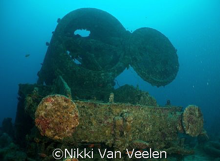 Stainer locomotive on the Thistlegorm - the one near the ... by Nikki Van Veelen 