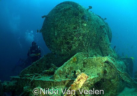 Stainer locomotive on the Thistlegorm taken with E300. by Nikki Van Veelen 