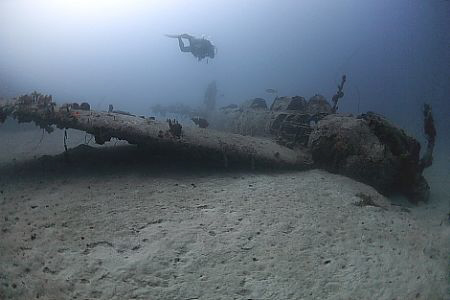 Nakajima B6N "Jill" Torpedo Bomber - Chuuk / Truk Lagoon. by Jim Garland 