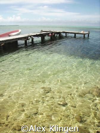 Dockside, Half Moon Caye, Belize by Alex Klingen 