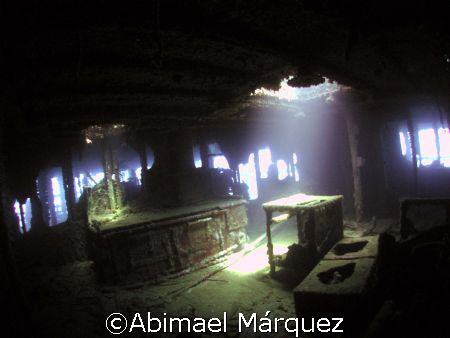 Interior of The Witshoal, St. Thomas, U.S.V.I. by Abimael Márquez 
