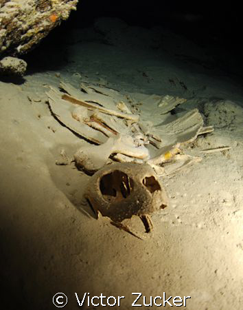 Turtle graveyard, cave in sipadan by Victor Zucker 