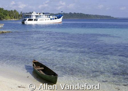 View from Peava Village, Nggatokae Island, New Georgia Gr... by Allan Vandeford 
