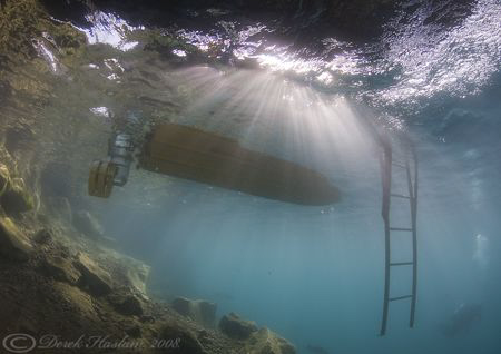 Rescue boat. Capernwray. D200, 10.5mm. by Derek Haslam 