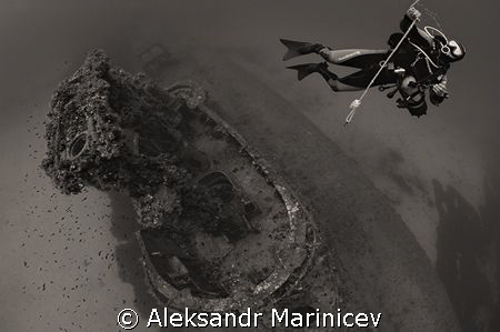 HMS STUBBORN, British submarine, lies at a depth of 56m, ... by Aleksandr Marinicev 