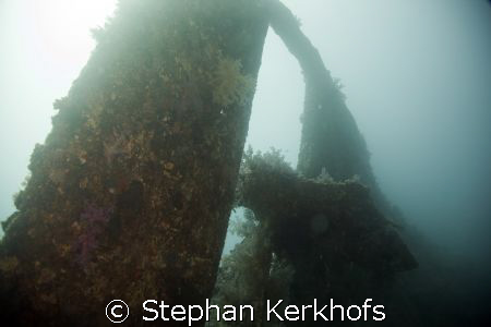 shot taken at the propellor of the Dunraven by Stephan Kerkhofs 