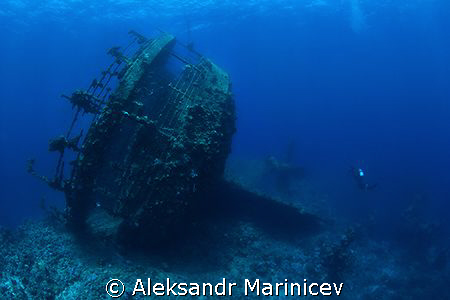 Umbria Wreck, depth 36m,Canon1Ds MarkII housing Subal by Aleksandr Marinicev 