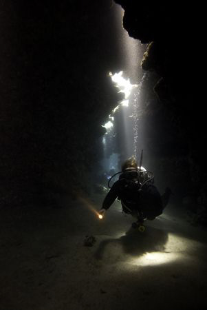 Karin in the caves. by Dray Van Beeck 