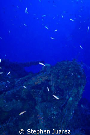 Japenese Tank on the deck of the Sanfransisco Maru 170' by Stephen Juarez 