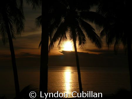 Decompression View. Sunset View after a deep dive in Mali... by Lyndon Cubillan 