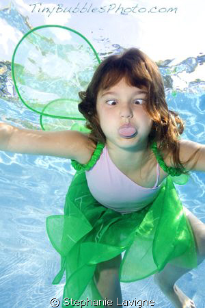 Tiny Bubbles portrait. Model: Hannah, refusing to let the... by Stephanie Lavigne 