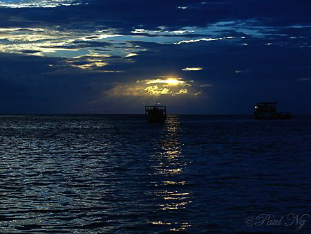 Romance Sunset in Maldives.  by Paul Ng 