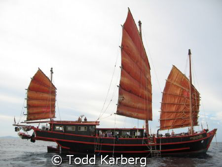 Best liveaboard ever. The junk Phuket thailand! by Todd Karberg 