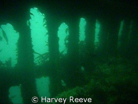 Inside looking out of the tabarka in Scapa Flow by Harvey Reeve 