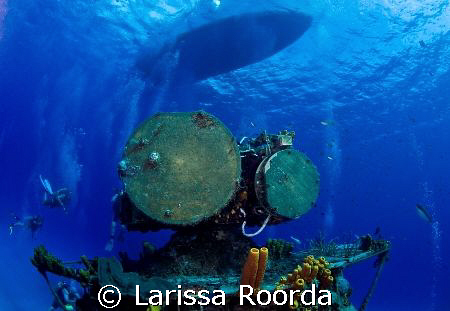 Russian Destroyer, Cayman Brac. by Larissa Roorda 
