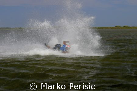 Kite Surfer III when it all go's wrong. Its gotta hurt. by Marko Perisic 