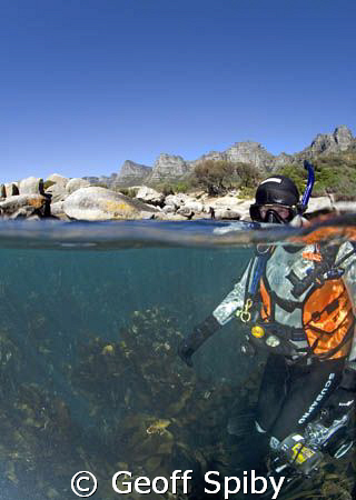 diving today in Cape Town, the most beautiful city in the... by Geoff Spiby 