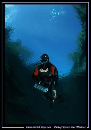 Another picture of my Friend JP in the Verzasca River... ... by Michel Lonfat 