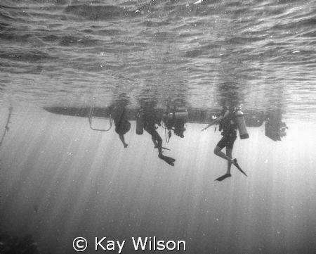 Getting back on to the boat, Layou Wall, St. Vincent, St.... by Kay Wilson 