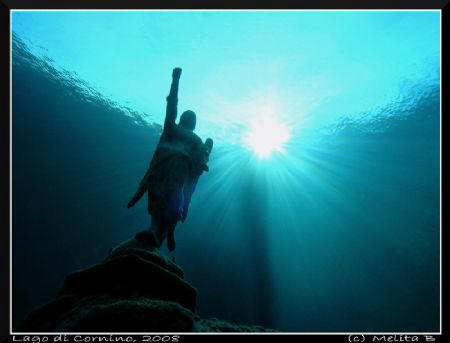 an Angel on Cornino Lake (Lago di Cornino, NE Italy), nat... by Melita Bubek 