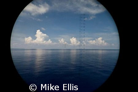Dead Calm in the "Tong of the ocean" Bahamas through a pa... by Mike Ellis 